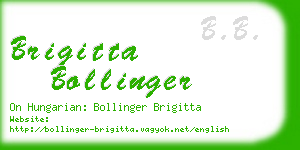 brigitta bollinger business card